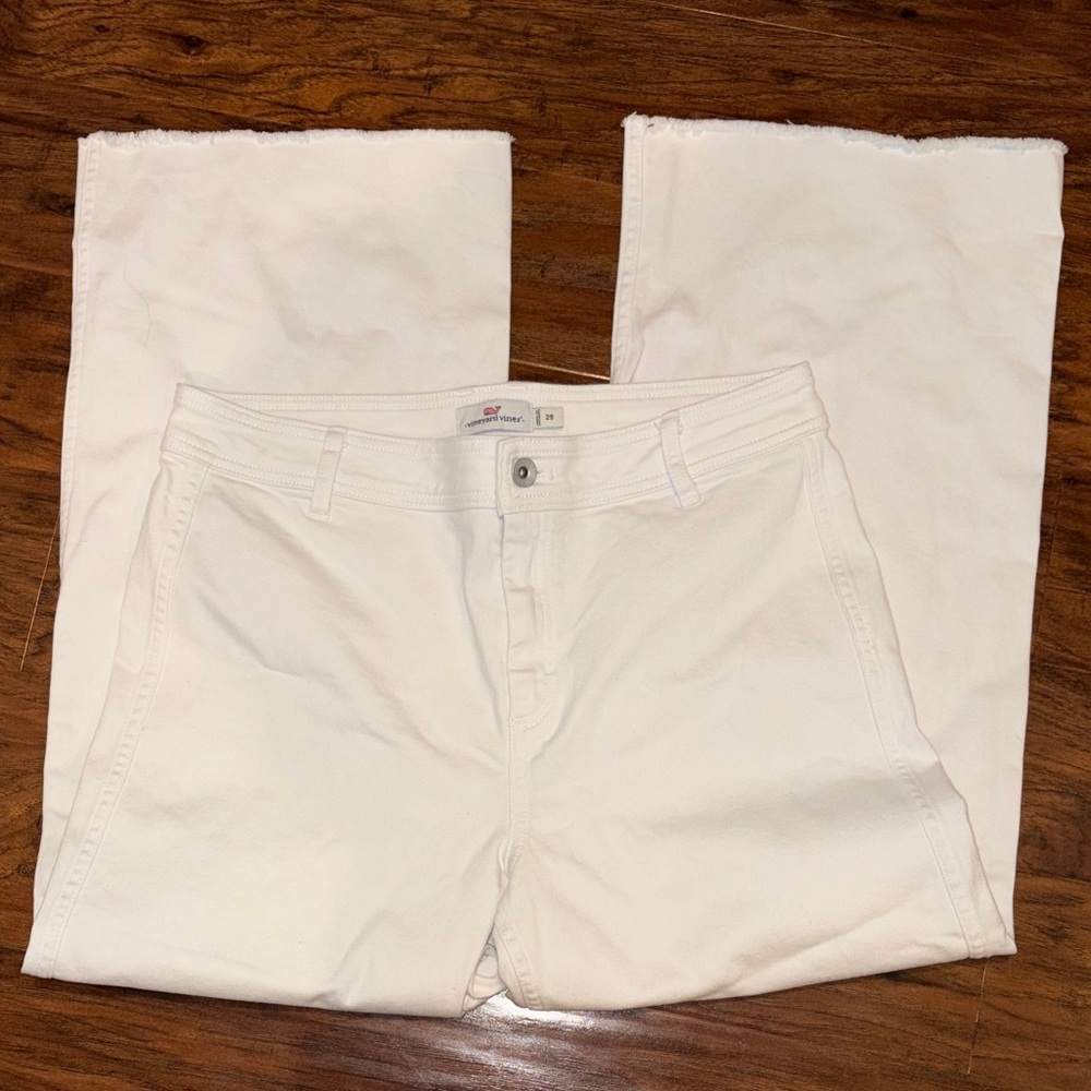 Women’s Vineyard Vines White Wide-Leg Pants 29 - Picture 7 of 7